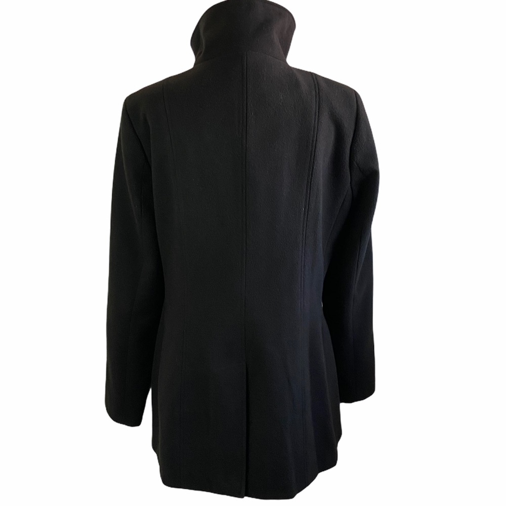 Sold! Calvin Klein Pea Coat Jacket Black Medium - Picture 4 of 8